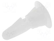 Assembly stud; polyamide; L: 4.8mm; snap fastener; Ø2: 6mm; Ø1: 4mm DREMEC
