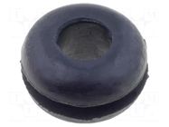 Grommet; Ømount.hole: 7.9mm; Øhole: 4.7mm; rubber; black FIX&FASTEN