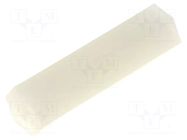 Screwed spacer sleeve; hexagonal; polyamide; M2; L: 17mm FIX&FASTEN