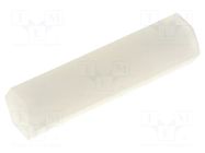 Screwed spacer sleeve; hexagonal; polyamide; M2; L: 18mm FIX&FASTEN