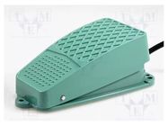 Switch: foot; Stabl.pos: 2; SPST-NO; 6A/250VAC; Leads: cables; 1m TEND