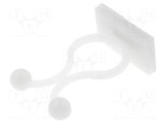 Cable clips; ØBundle : 14.8mm; polyamide; natural; UL94V-2 FIX&FASTEN