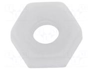 Nut; hexagonal; M2; polyamide; H: 1.4mm; 4mm FIX&FASTEN