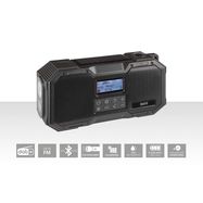 DABMAN OR 1 Robust DAB+ / FM / Bluetooth Outdoor Radio / Crank Radio Black