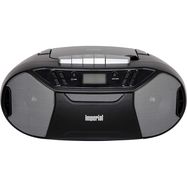 PBB 1 Compacte portable boombox with CD player, cassette deck and FM radio