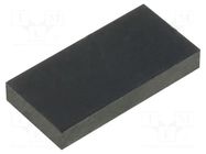 Self-adhesive foot; H: 3mm; black; rubber; W: 18mm; L: 9mm FIX&FASTEN