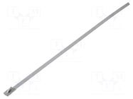 Cable tie; L: 200mm; W: 4.5mm; stainless steel; steel; Ømax: 50mm FIX&FASTEN