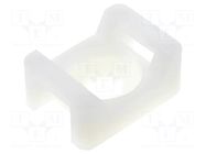 Holder; screw; polyamide; natural; Tie width: 9.2mm; Ht: 9.6mm FIX&FASTEN