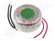 Transformer: toroidal; 21VA; 230VAC; 24V; 0.87A; Leads: cables; IP00 BREVE TUFVASSONS