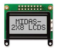 DISPLAY, ALPHANUMERIC, 8X2, NO BACKLIGHT