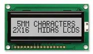 DISPLAY, ALPHANUMERIC, 16X2, NOBACKLIGHT