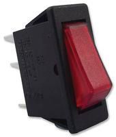 ROCKER SWITCH, SPST, 16A, 250VAC, PANEL