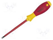 Screwdriver; insulated; slot; 5.5x1mm; Blade length: 125mm; 1kVAC WEIDMÜLLER