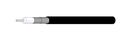 Koaksialinis kabelis RG_223_/U-02 CuAg, Ø5.3mm, juodas