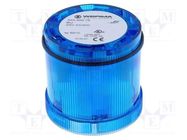 Module: light signaller; blue; LED; 24VDC; 24VAC; IP65; Ø70x65mm WERMA