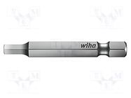 Screwdriver bit; hex key; HEX 1,5mm; Overall len: 50mm WIHA