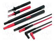 Test leads; red and black FLUKE