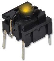 SWITCH, THT, IP67, 3.5N, YELLOW LED