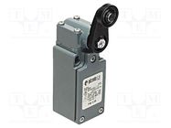 Limit switch; lever R 35mm, plastic roller Ø18mm; NO + NC; 10A PIZZATO ELETTRICA