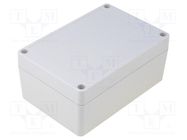 Enclosure: multipurpose; X: 85mm; Y: 125mm; Z: 55mm; ABS; grey; IP65 COMBIPLAST