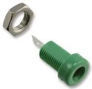 BANANA JACK, 15A, SOLDER, GREEN