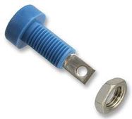 BANANA JACK, 15A, SOLDER, BLUE