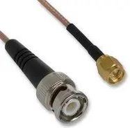 CABLE, RG316, SMA PLUG, BNC PLUG, 12IN