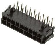 CONNECTOR, HEADER, 18POS, 2ROW, 3MM