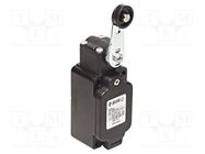 Limit switch; lever R 49mm, plastic roller Ø20mm; NO + NC; 10A PIZZATO ELETTRICA