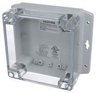 ENCLOSURE, WALL MOUNT, PC, GREY/CLEAR