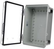 ENCLOSURE, MULTIPURPOSE, PC, GREY/CLEAR