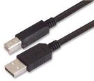 CABLE, USB, TYPE A MALE TO B MALE, 0.5M
