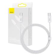 Cable USB-C to USB-C Baseus, 100W, 1m (white), Baseus