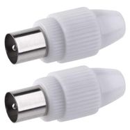 IEC Aerial Connector male, screw type, direct, EMOS