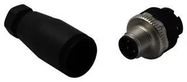 PLUG, M12, PLUSCON, A CODE, 4 WAY