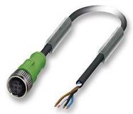 CABLE ASSY, M12 RCPT TO WIRE, 4P, 10M