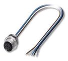 CABLE ASSY, M12 RCPT TO WIRE, 5P, 0.5M
