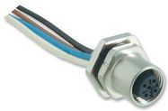CABLE ASSEMBLY, M12, RCPT/WIRE, 4P, 0.5M