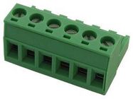 TERMINAL BLOCK, PLUGGABLE, 6POS, 12AWG