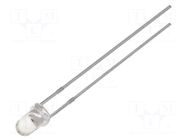 LED; yellow; 3mm; 5500÷9000mcd; 15°; Front: convex; No.of term: 2 WENRUN