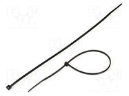 Cable tie; L: 250mm; W: 4.8mm; polyamide; 215.5N; black; Ømax: 68mm KSS WIRING