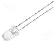 LED; red; 5mm; 4200÷22500mcd; 10°; Front: convex; 1.8÷2.3VDC WENRUN