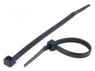 Cable tie; L: 165mm; W: 2.5mm; black; polyamide; 78.5N; Ømax: 43mm KSS WIRING