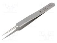 Tweezers; 110mm; for precision works; Blades: narrowed IDEAL-TEK