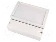 Enclosure: wall mounting; X: 213mm; Y: 185mm; Z: 84mm; ABS; grey; IP65 BOPLA