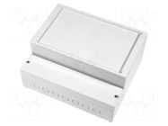 Enclosure: wall mounting; X: 257mm; Y: 217mm; Z: 112mm; ABS; grey BOPLA