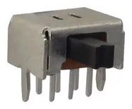 SWITCH, DPDT, 0.1A, 12VDC, PCB, R/A