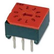 SWITCH, 10POS, BCD, 0.4VA, 20V, THT