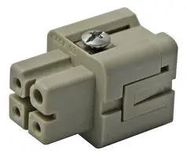 INSERT, FEMALE, 26-14 AWG, 3P+E