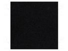 Upholstery cloth; Dim: 1500x700mm; Thk: 3mm; black BASSER